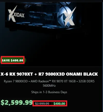 Xidax latest discount offer